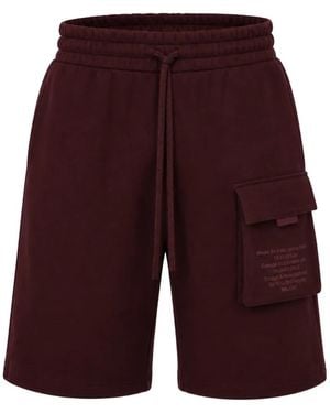 Dolce & Gabbana Bermudas Cargo Con Logo - Morado