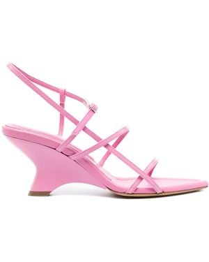 Gia Borghini Gia26 Leren Sandalen - Roze