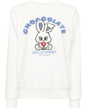 Chocoolate Graphic Sweatshirt - White