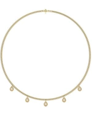 Dana Rebecca Collar Nana Bernice En Oro Amarillo De 14 Ct Con Diamantes - Neutro