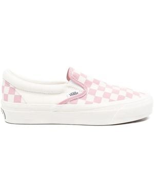 Vans Classic Slip-On Checkerboard Sneakers - White