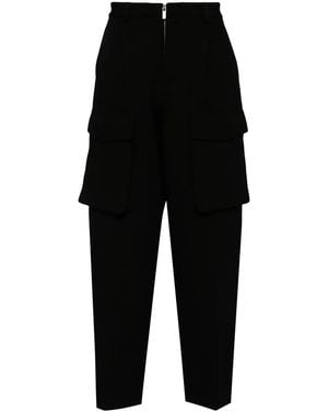 Helmut Lang Tapered-Leg Trousers - Black