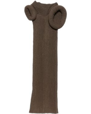Acne Studios Abito Asimmetrico - Marrone