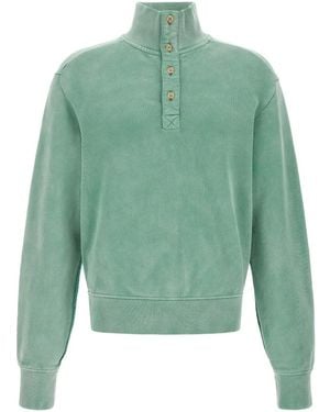 Entire studios Pullover Mit Geknöpftem Stehkragen - Grün