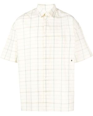 Etudes Studio Plaid-Check Print Shirt - White