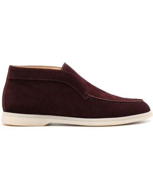 SCAROSSO Leonardo Suede Boots - Brown