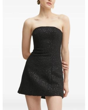 MARCIANO BY GUESS Sequin-Embellishment Strapless Mini Dress - Black