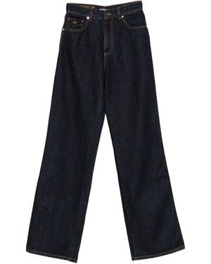 Kiton Stitch-Detail Jeans - Blue