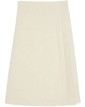 Jil Sander Wrap Midi Skirt - Natural