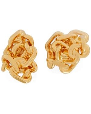 Jil Sander Pendientes Con Nudo - Metálico