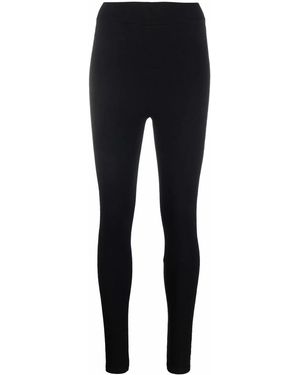 Philipp Plein Logo-Studded Cotton Leggings - Blue