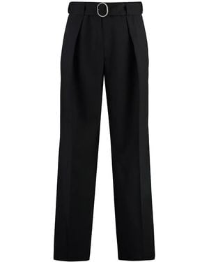 Jil Sander Wool Trousers - Black