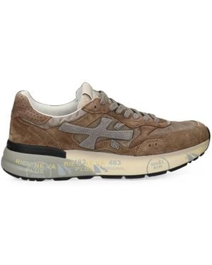 Premiata Mick 0.1 8437 Paneled Sneakers - White