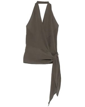 Cortana Tie-Detail Blouse - White