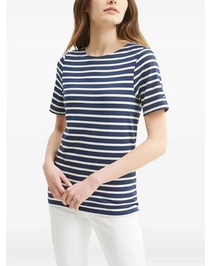 Saint James Gestreept T-Shirt - Blauw