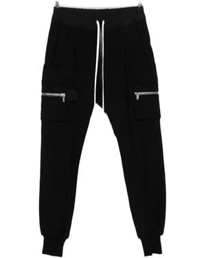 Rick Owens Matodon Zip-Pocket Drawstring Pants - Black