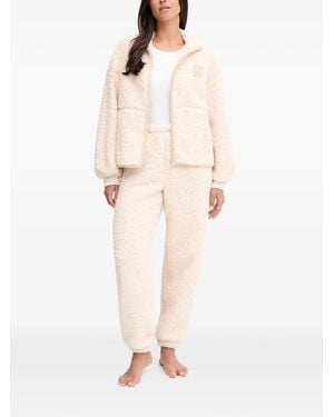 DKNY Zip-Up Logo Loungewear Set (Set Of Two) - Natural