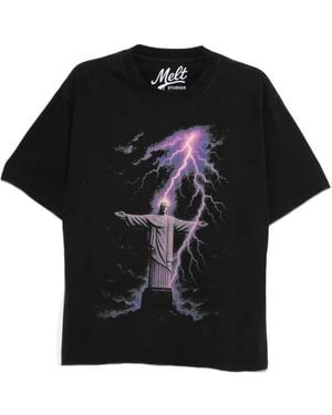 Melt Crew Neck T-Shirt - Black