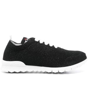 Kiton Knit Cashmere Trainers - Black