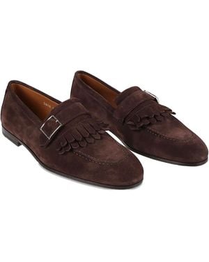Doucal's Fringed Buckle-fastening Loafers - ブラウン