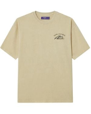 AFTERMATHS Graphic-Print T-Shirt - Natural