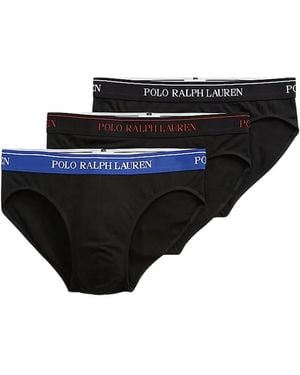 Polo Ralph Lauren コットンブリーフ 3枚組 - ブラック