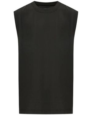 Homme Plissé Issey Miyake Round-Neck Sleeveless Top - Black