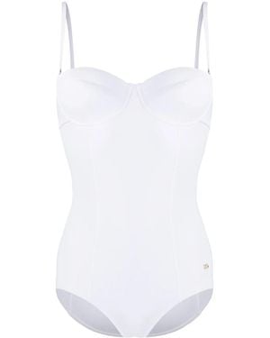 Dolce & Gabbana Bustier-Badeanzug - Weiß