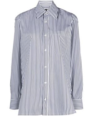 10 Corso Como Camisa A Rayas - Azul