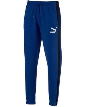 PUMA Side-Stripe Joggers - Blue