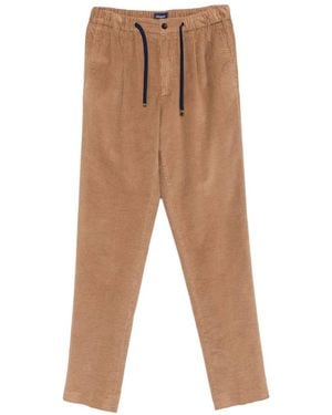 Drumohr Corduroy Drawstring Trousers - White