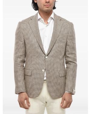 Corneliani Houndstooth-Pattern Blazer - Grey