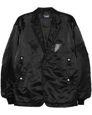 Comme des Garçons Cappotto Monopetto Con Bottoni - Nero
