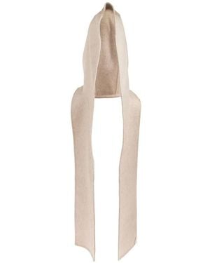 Max Mara Erba Kasjmier Sjaal Met Capuchon - Wit