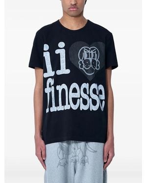 Chite' T-Shirt mit grafischem Print - Blau