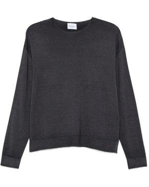 AROVESCIO Fine-Knit Drop-Shoulder Top - Blue