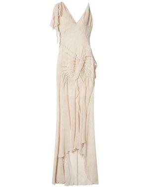 Isabel Marant Midi Tylena Asymmetric Dress - White