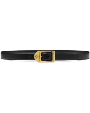 Versace Medusa Biggie Leather Belt - Black