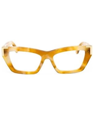 Palm Angels Style 1D Cat-Eye Glasses - Metallic