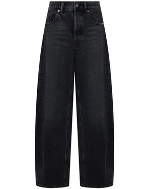 Alexander Wang Embellished Wide-Leg Jeans - Blue