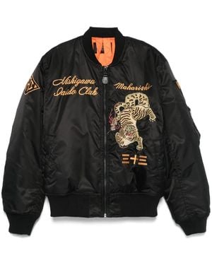 Maharishi 4580 Nekomata Tiger Ma-1 Jacket - Black