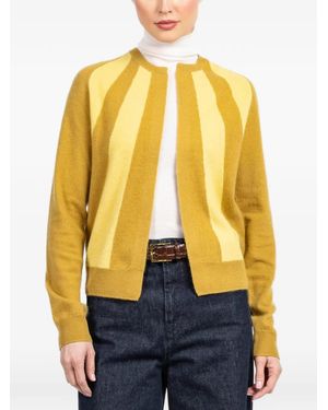 Frenckenberger Cardigan À Rayures - Yellow