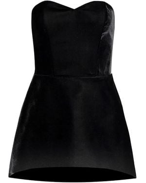 Vestiaire d'un Oiseau Libre Velvet Mini Dress - Black