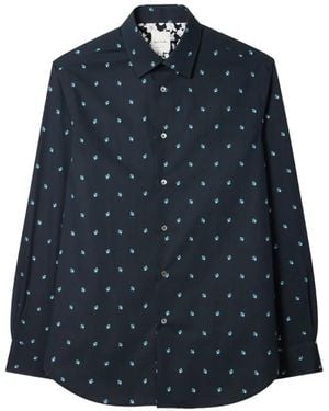 Paul Smith Ditsy Flower Shirt - Blue