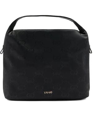 Liu Jo Large Nylon Hobo Bag - Black