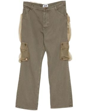 Magliano Pantalon Cargo À Superposition En Tulle - Grey