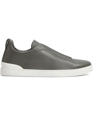 ZEGNA Baskets Triple Stitch - Grey