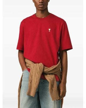 Ami Paris Place Des Victoires T-Shirt - Rood