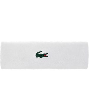 Lacoste Stirnband Mit Logo - Weiß