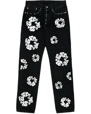 DENIM TEARS X Levi's 501 Rhinestone Wreath Jeans - Black